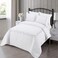 MMM HOME 6-Pieces Embroidered King Size Duvet Cover Set ,1 Duvet Cover + 1 Fitted Sheet + 4 Pillow Covers,Elegant Design