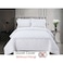 MMM HOME 6-Pieces Embroidered King Size Duvet Cover Set ,1 Duvet Cover + 1 Fitted Sheet + 4 Pillow Covers,Elegant Design
