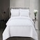 MMM HOME 6-Pieces Embroidered King Size Duvet Cover Set ,1 Duvet Cover + 1 Fitted Sheet + 4 Pillow Covers,Elegant Design