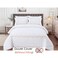MMM HOME 6-Pieces Embroidered King Size Duvet Cover Set ,1 Duvet Cover + 1 Fitted Sheet + 4 Pillow Covers,Elegant Design