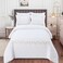MMM HOME 6-Pieces Embroidered King Size Duvet Cover Set ,1 Duvet Cover + 1 Fitted Sheet + 4 Pillow Covers,Elegant Design