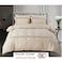 MMM HOME 6-Pieces Embroidered King Size Duvet Cover Set ,1 Duvet Cover + 1 Fitted Sheet + 4 Pillow Covers,Elegant Design