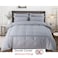 MMM HOME 6-Pieces Embroidered King Size Duvet Cover Set ,1 Duvet Cover + 1 Fitted Sheet + 4 Pillow Covers,Elegant Design