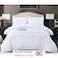 MMM HOME 6-Pieces Embroidered King Size Duvet Cover Set ,1 Duvet Cover + 1 Fitted Sheet + 4 Pillow Covers,Elegant Design