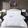 MMM HOME 6-Pieces Embroidered King Size Duvet Cover Set ,1 Duvet Cover + 1 Fitted Sheet + 4 Pillow Covers,Elegant Design