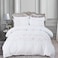 MMM HOME 6-Pieces Embroidered King Size Duvet Cover Set ,1 Duvet Cover + 1 Fitted Sheet + 4 Pillow Covers,Elegant Design