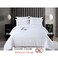 MMM HOME 6-Pieces Embroidered Super King Size Duvet Cover Set ,1 Duvet Cover + 1 Fitted Sheet + 4 Pillow Covers,Elegant Design