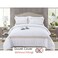 MMM HOME 6-Pieces Embroidered Super King Size Duvet Cover Set ,1 Duvet Cover + 1 Fitted Sheet + 4 Pillow Covers,Elegant Design