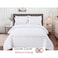 MMM HOME 6-Pieces Embroidered Super King Size Duvet Cover Set ,1 Duvet Cover + 1 Fitted Sheet + 4 Pillow Covers,Elegant Design