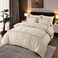 MMM HOME 6-Pieces Embroidered Super King Size Duvet Cover Set ,1 Duvet Cover + 1 Fitted Sheet + 4 Pillow Covers,Elegant Design