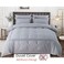 MMM HOME 6-Pieces Embroidered Super King Size Duvet Cover Set ,1 Duvet Cover + 1 Fitted Sheet + 4 Pillow Covers,Elegant Design