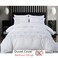 MMM HOME 6-Pieces Embroidered Super King Size Duvet Cover Set ,1 Duvet Cover + 1 Fitted Sheet + 4 Pillow Covers,Elegant Design