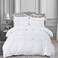 MMM HOME 6-Pieces Embroidered Super King Size Duvet Cover Set ,1 Duvet Cover + 1 Fitted Sheet + 4 Pillow Covers,Elegant Design