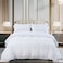 MMM HOME 6-Pieces Embroidered King Size Duvet Cover Set ,1 Duvet Cover + 1 Fitted Sheet + 4 Pillow Covers,Elegant Design