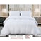 MMM HOME 6-Pieces Embroidered Super King Size Duvet Cover Set ,1 Duvet Cover + 1 Fitted Sheet + 4 Pillow Covers,Elegant Design