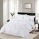 MMM HOME 6-Pieces Embroidered King Size Duvet Cover Set ,1 Duvet Cover + 1 Fitted Sheet + 4 Pillow Covers,Elegant Design
