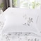 MMM HOME 6-Pieces Embroidered King Size Duvet Cover Set ,1 Duvet Cover + 1 Fitted Sheet + 4 Pillow Covers,Elegant Design