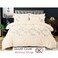MMM HOME 6-Pieces Embroidered King Size Duvet Cover Set ,1 Duvet Cover + 1 Fitted Sheet + 4 Pillow Covers,Elegant Design