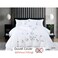 MMM HOME 6-Pieces Embroidered Super King Size Duvet Cover Set ,1 Duvet Cover + 1 Fitted Sheet + 4 Pillow Covers,Elegant Design
