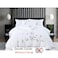 MMM HOME 4-Pieces Embroidered Single Size Duvet Cover Set ,1 Duvet Cover + 1 Fitted Sheet + 2 Pillow Covers,Elegant Design