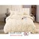 MMM HOME 4-Pieces Embroidered Single Size Duvet Cover Set ,1 Duvet Cover + 1 Fitted Sheet + 2 Pillow Covers,Elegant Design