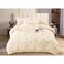 MMM HOME 4-Pieces Embroidered Single Size Duvet Cover Set ,1 Duvet Cover + 1 Fitted Sheet + 2 Pillow Covers,Elegant Design