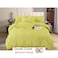 MMM HOME 4-Pieces Embroidered Single Size Duvet Cover Set ,1 Duvet Cover + 1 Fitted Sheet + 2 Pillow Covers,Elegant Design