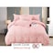 MMM HOME 4-Pieces Embroidered Single Size Duvet Cover Set ,1 Duvet Cover + 1 Fitted Sheet + 2 Pillow Covers,Elegant Design