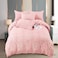MMM HOME 4-Pieces Embroidered Single Size Duvet Cover Set ,1 Duvet Cover + 1 Fitted Sheet + 2 Pillow Covers,Elegant Design