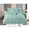 MMM HOME 6-Pieces Embroidered King Size Duvet Cover Set ,1 Duvet Cover + 1 Fitted Sheet + 4 Pillow Covers,Elegant Design