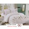 MMM HOME 6-Pieces Embroidered Super King Size Duvet Cover Set ,1 Duvet Cover + 1 Fitted Sheet + 4 Pillow Covers,Elegant Design