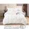 MMM HOME 6-Pieces Embroidered King Size Duvet Comforter Quilt Set ,1 Embroidered Comforter + 1 Fitted Sheet + 4 Pillow Covers,Elegant Design