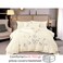 MMM HOME 6-Pieces Embroidered King Size Duvet Comforter Quilt Set ,1 Embroidered Comforter + 1 Fitted Sheet + 4 Pillow Covers,Elegant Design