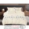 MMM HOME 6-Pieces Embroidered King Size Duvet Comforter Quilt Set ,1 Embroidered Comforter + 1 Fitted Sheet + 4 Pillow Covers,Elegant Design