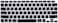 US Layout Arabic language Silicone Keyboard Cover Skin For MacBook Air 13" 2020 With Touch ID Model:- A2179/A2337 M1 Chip, Keyboard Accessories" Black