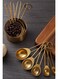 Golden Stainless Steel Measuring Cups and Spoons   Food-Safe Kitchen Set for Baking &amp; Cooking