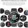Haino Teko 2025 AMOLED Smart Watch Men Women Fitness Bluetooth Calls ECG Heart Rate Blood Pressure Smartwatch Sports Fitness Tracker (Black)