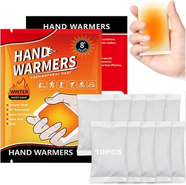 BananaHome Hand &amp; Foot Warmers-Disposable Heat Pad,Hot Hands Hand Warmers, Long Lasting Safe Natural Odorless Air Activated Warmers,Perfect for Camping,Outdoor Skiing,Travel