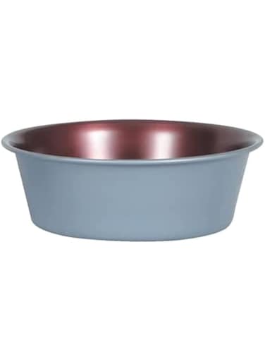 Zolux Stainless Steel Non-Slip Dog Bowl, 1.1 Liter Capacity, Multicolor