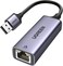 UGREEN USB 3.0 Ethernet Adapter Aluminum, 1000Mbps Gigabit RJ45 LAN Internet Adapter, for Office/Home/Gaming, Compatible with MacBook, iMac, PC, Switch, Surface Pro, Windows, Mac OS/IOS, Linux, Grey