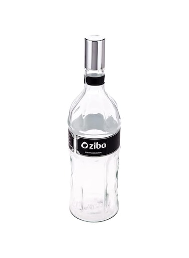 AKDC Glass Bottle L(9CM) XW(9CM) XH(32CM) Transparent