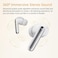 QCY MeloBuds Pro Adaptive Noise Cancelling Earbuds, Reduce Noise by Up to 99%, Wireless LDAC Hi-Res Sound Bluetooth Earphones, 360 Spatial Audio, 34H Playtime, Multipoint Connection, White