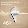 QCY MeloBuds Pro Adaptive Noise Cancelling Earbuds, Reduce Noise by Up to 99%, Wireless LDAC Hi-Res Sound Bluetooth Earphones, 360 Spatial Audio, 34H Playtime, Multipoint Connection, White