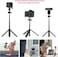 MT-16 Extendable Phone Camera Tripod 4 Levels Adjustment 360&deg; Ball Head Cold Shoe Lightweight Portable Vlog Travel Selfie Stick Handle Grip Desktop Webcam Tripod