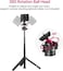 MT-16 Extendable Phone Camera Tripod 4 Levels Adjustment 360&deg; Ball Head Cold Shoe Lightweight Portable Vlog Travel Selfie Stick Handle Grip Desktop Webcam Tripod