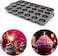 24-Cup Non-Stick Muffin Pan &ndash; Carbon Steel Cupcake Baking Tray for Cupcakes, Muffins &amp; Mini Cakes