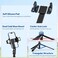 ULANZI TT88 Magnetic Tripod for iPhone 57 Extendable Selfie Stick with Remote 2-in-1 Phone Clip &amp; Dual Cold Shoe Mounts-Lightweight Phone Tripod Stand for Vlogging Travel Video Recording (Black)