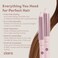 Clara, Anti-Frizz Ionic Slim Hot Brush, 3-in-1 hairstyling for blowouts, curls and straight hair, Two functions, one device