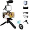 YALLABUYIT Vlogging Kit- iPhone/Android Compatible Vlogging Kit Phone Video Kit Accessories: Phone Tripod, Phone Mount, LED Light and Cellphone