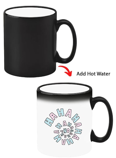 Color Changing Heat Sensitive Ceramic Mug, Image Revealed When HOT Liquid is Added! hahaha